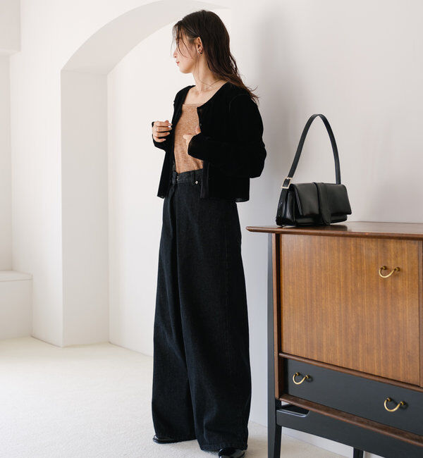  「チュールベロア2WAYカーディガン」|Tシャツ・カットソー|