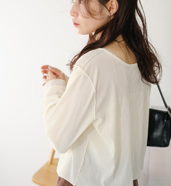  「チュールベロア2WAYカーディガン」|Tシャツ・カットソー|