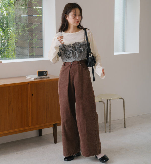  「チュールベロア2WAYカーディガン」|Tシャツ・カットソー|