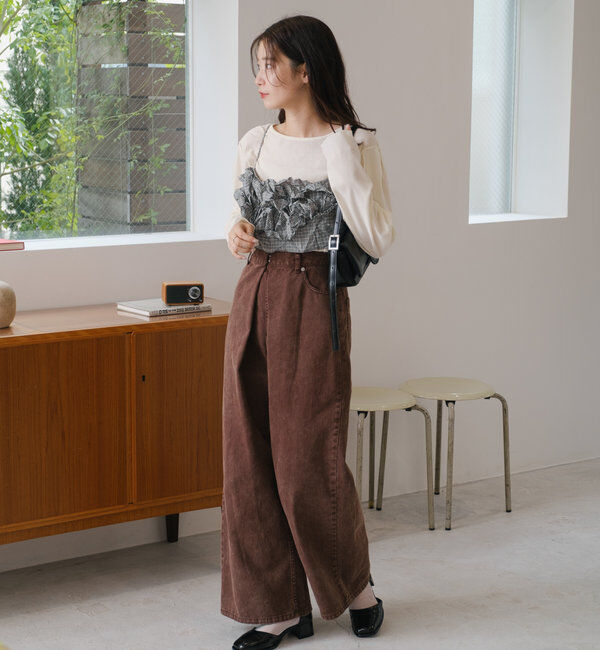  「チュールベロア2WAYカーディガン」|Tシャツ・カットソー|