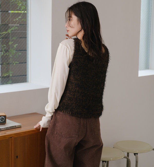  「チュールベロア2WAYカーディガン」|Tシャツ・カットソー|