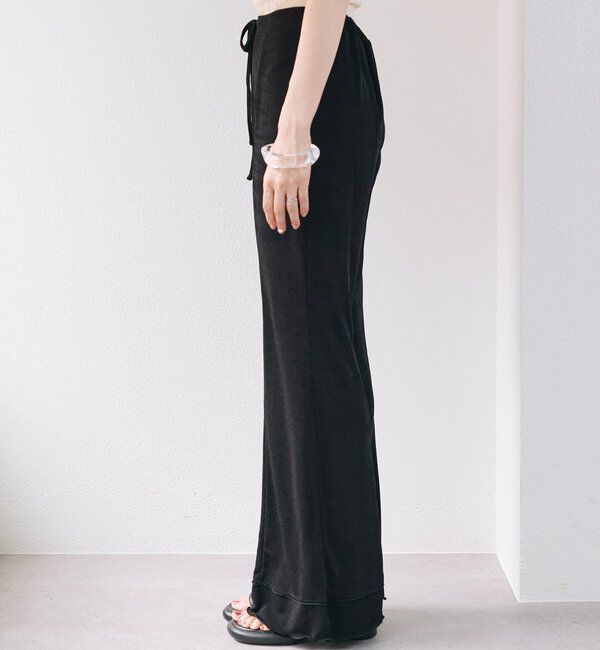  「【新色追加/低身長サイズ/2サイズ展開】シアーリブフレアパンツ」|その他|