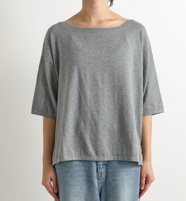  「【MONN.:. （モン）】LOOSE KNIT Tee」|ニット・セーター|