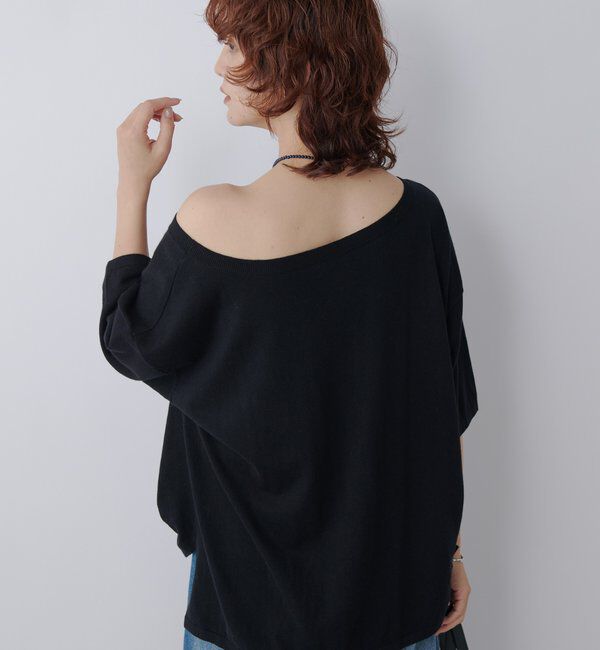  「【MONN.:. （モン）】LOOSE KNIT Tee」|ニット・セーター|