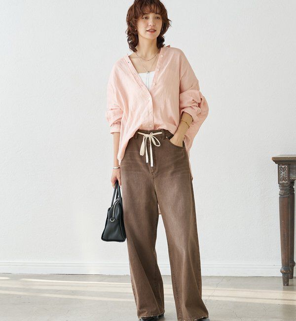  「【遊び心をプラス】ドロストカラーパンツ」|チノ|