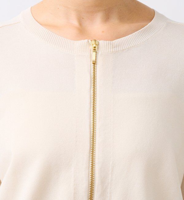 「【大人のこなれ感】ZIPニットカーディガン」|カーディガン|