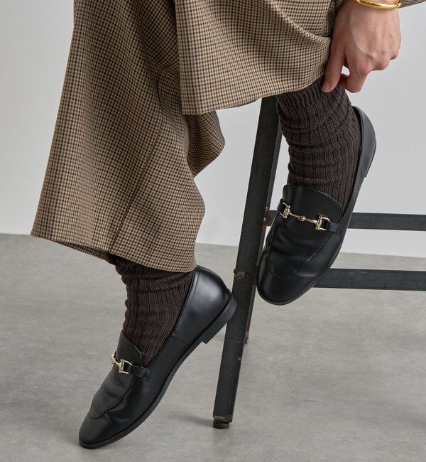  「コットンリブソックス」|ソックス|ブラウン