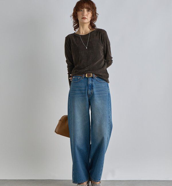  「【シーズンムード高まる】フロッキーチュールロンTee」|Tシャツ・カットソー|