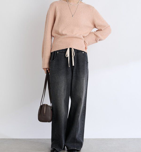  「【キャッチーなデザイン】スウェットドッキングデニム」|デニム|