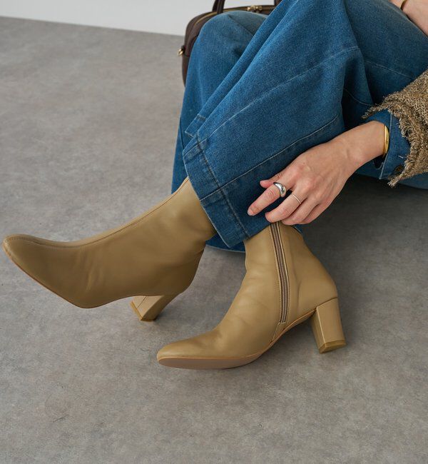  「【安定感◎】ラウンドトゥショートブーツ」|ショートブーツ|