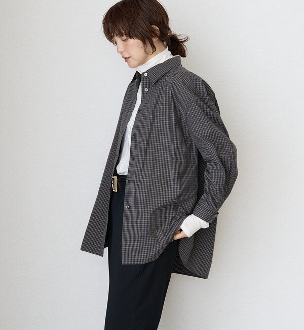  「【着こなしのアクセントに】ヴィンテージライクコットンチェックシャツ」|シャツ・ブラウス|