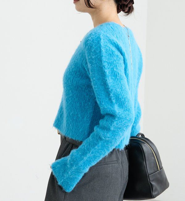  「【ふんわり柔らか】ヘアリーショートカーディガン」|カーディガン|