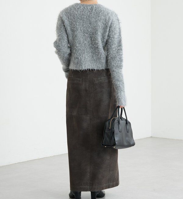  「【ふんわり柔らか】ヘアリーショートカーディガン」|カーディガン|