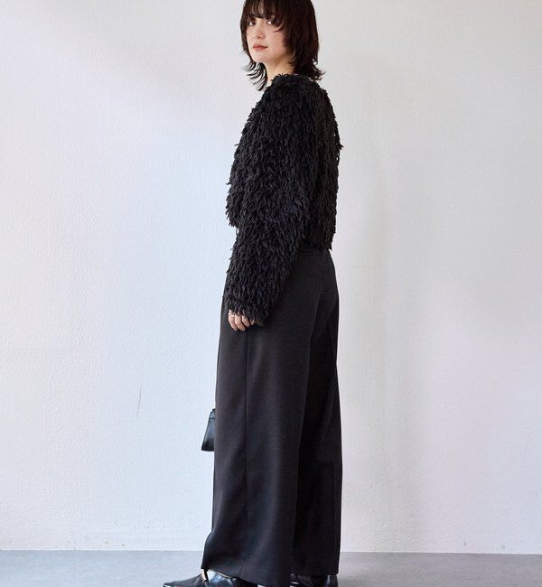  「【セットアップ対応可】ウーリーツイル2タックパンツ」|チノ|