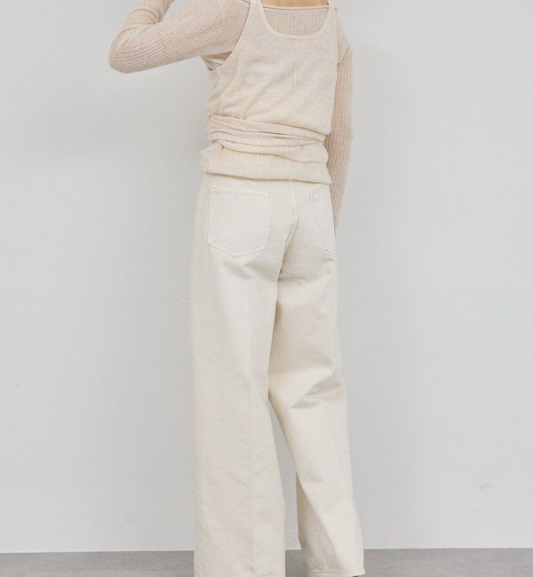  「センタープレスワイドデニム」|デニム|