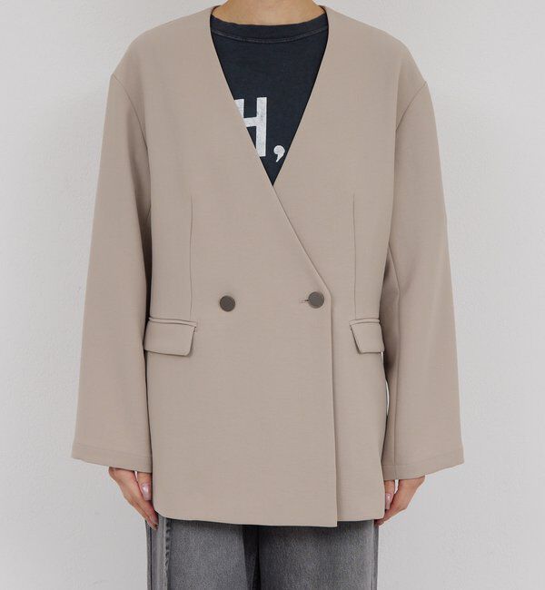  「ジャージーノーカラージャケット」|その他|