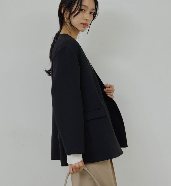  「ジャージーノーカラージャケット」|その他|