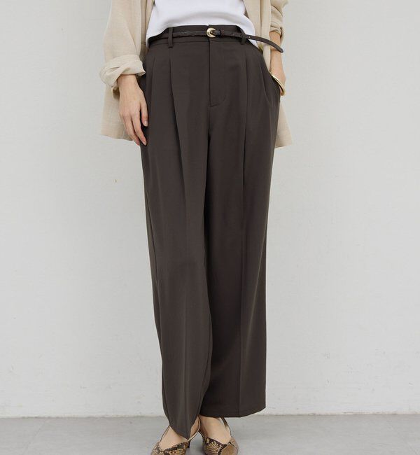  「【ガランテの定番】ライトジャージーワイドパンツ」|チノ|