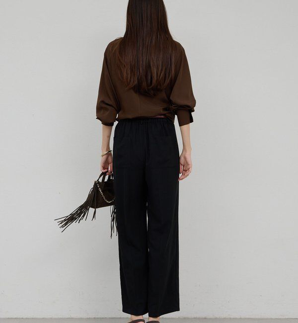  「【ガランテの定番】ライトジャージーワイドパンツ」|チノ|