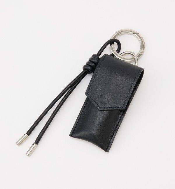  「【再値下げ】リップポーチ付きレザーチャーム」|チャーム・キーホルダー|