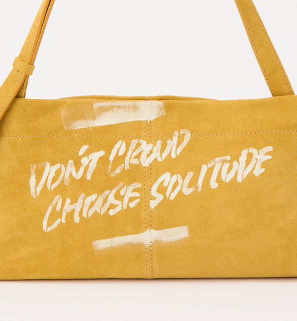  「ステンシルデザインスエードショルダーバッグ」|ショルダー・メッセンジャー|