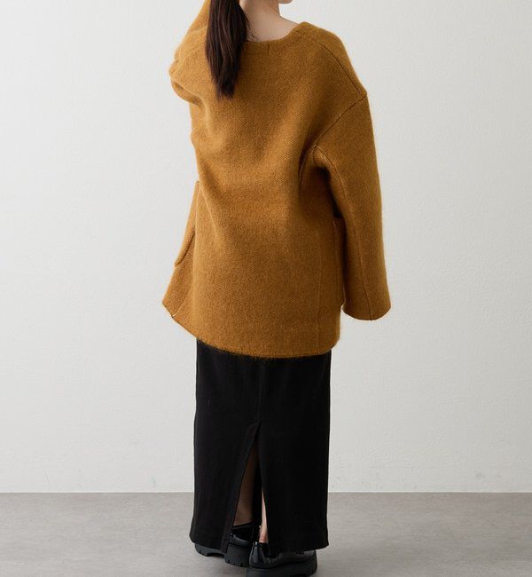  「【再値下げ】モヘアダブルニットコート」|その他|