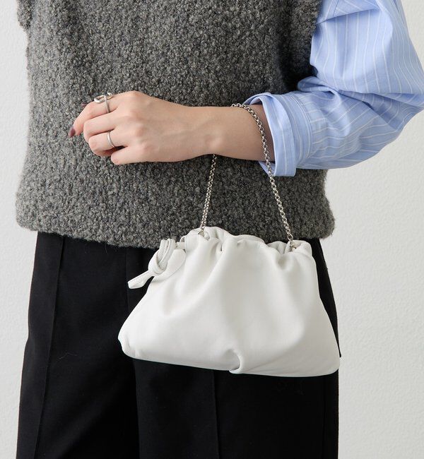  「レザー巾着4WAYミニショルダーバッグ」|ショルダー・メッセンジャー|