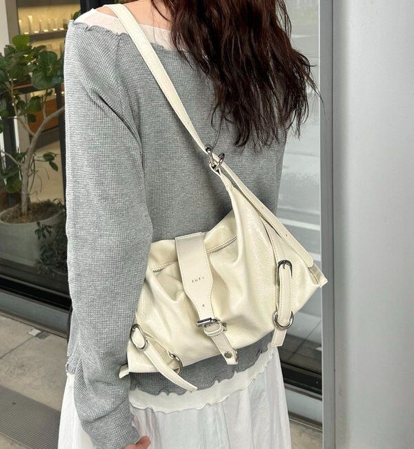  「loti ベルトデザインショルダー」|トートバッグ|