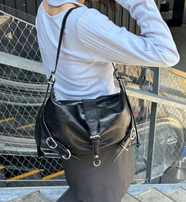  「loti ベルトデザインショルダー」|トートバッグ|