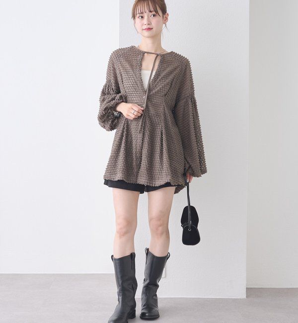  「【@akane__11.1】フリンジシェイプチュニック」|シャツ・ブラウス|