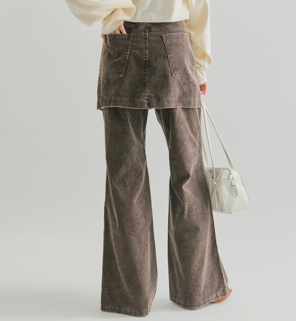  「レイヤードコーデュロイパンツ」|チノ|