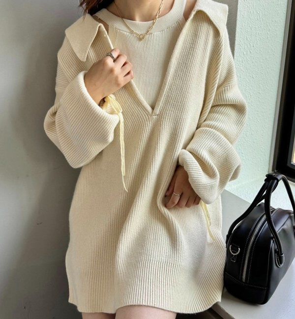  「25AW襟付きBIGニット」|ニット・セーター|