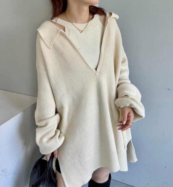  「25AW襟付きBIGニット」|ニット・セーター|