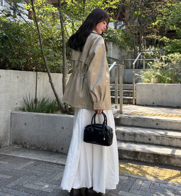  「ドロストフェイクレザーブルゾン」|ブルゾン・スタジャン|