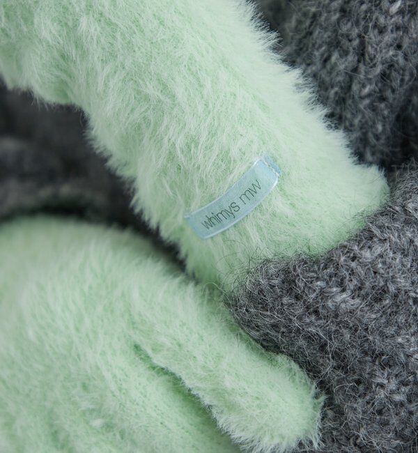  「タグ付きニットグローブ」|手袋|