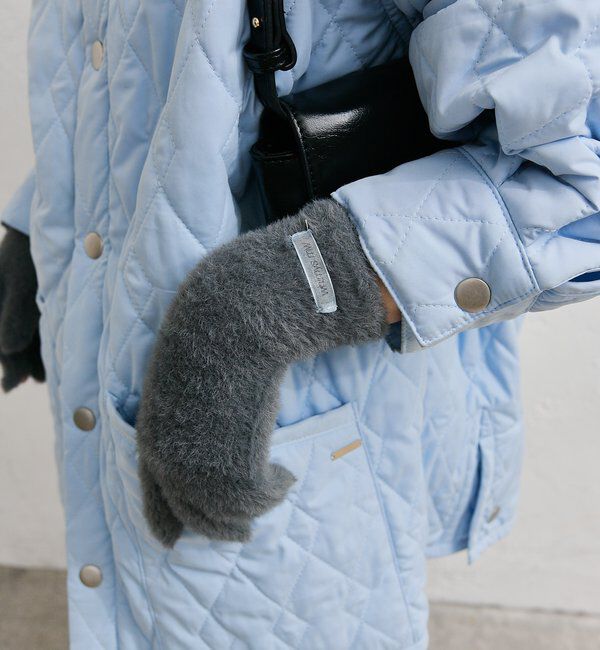  「タグ付きニットグローブ」|手袋|