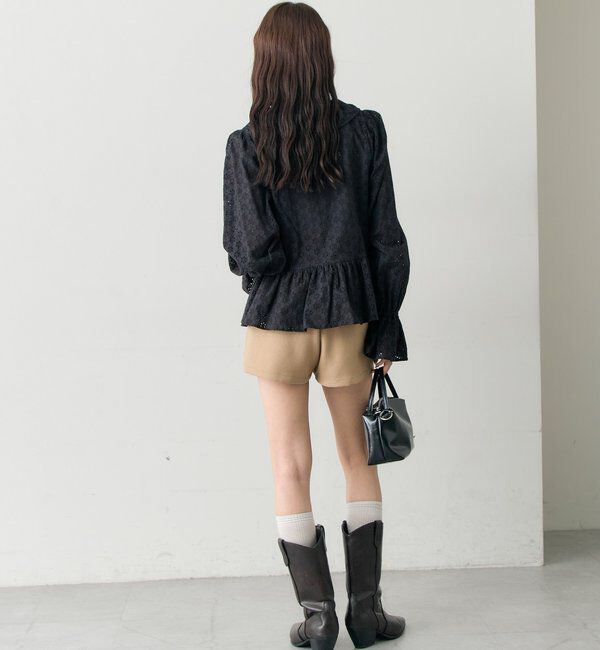  「フラワー刺繍フリルブラウス」|シャツ・ブラウス|