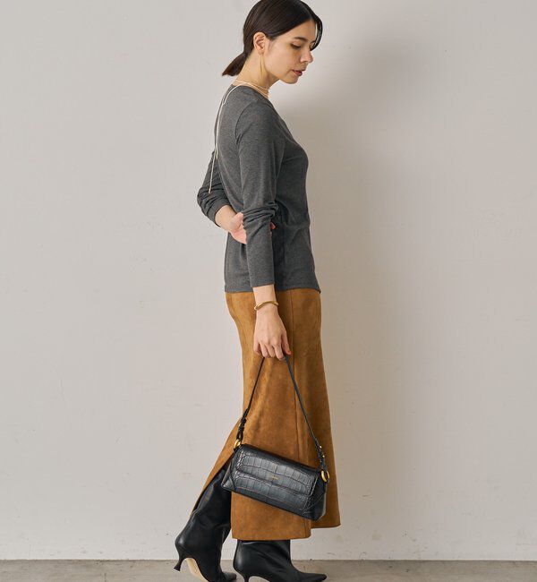  「フェイクスウェードスカート」|スカート|