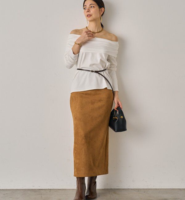  「フェイクスウェードスカート」|スカート|