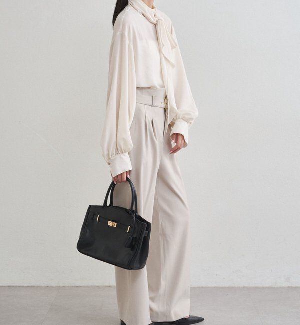  「【Atelier N5/アトリエヌメロサンク】シフォンボウタイブラウス」|シャツ・ブラウス|