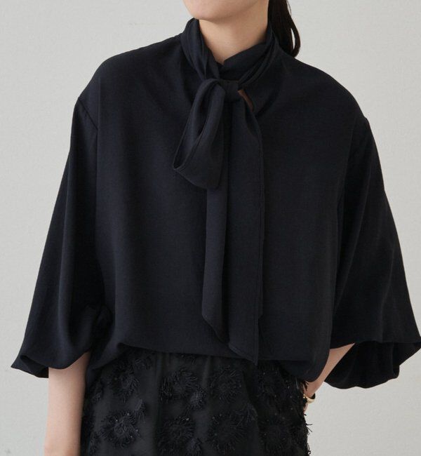  「【Atelier N5/アトリエヌメロサンク】シフォンボウタイブラウス」|シャツ・ブラウス|