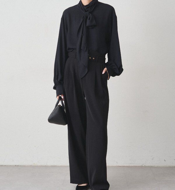  「【Atelier N5/アトリエヌメロサンク】シフォンボウタイブラウス」|シャツ・ブラウス|