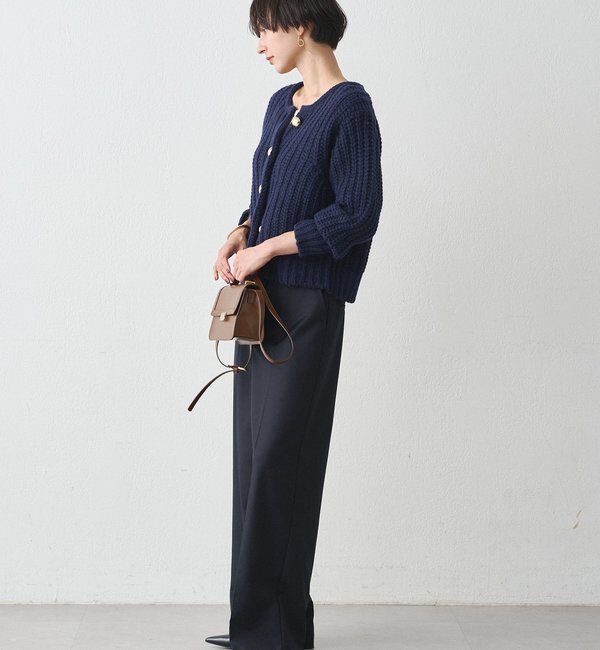  「ゴールドボタンニットカーデ」|ニット・セーター|