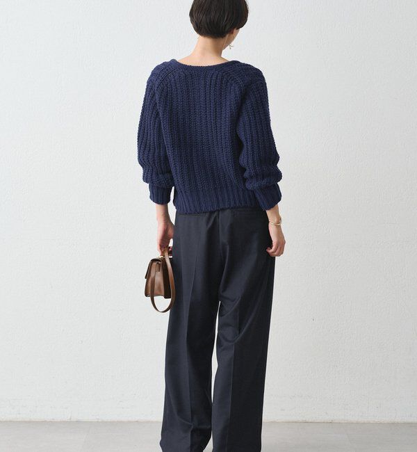  「ゴールドボタンニットカーデ」|ニット・セーター|