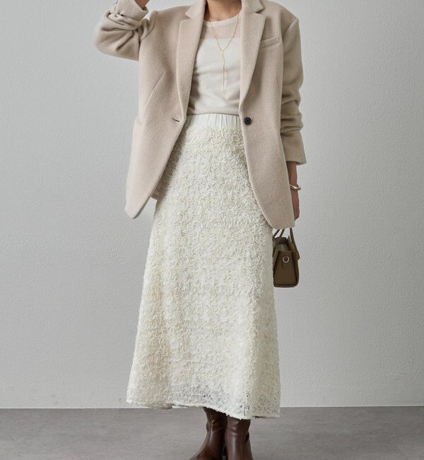  「フラワーコードフレアスカート」|スカート|