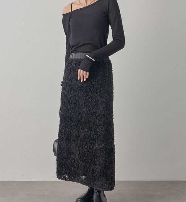  「フラワーコードフレアスカート」|スカート|