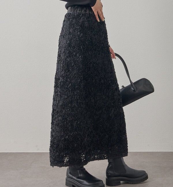  「フラワーコードフレアスカート」|スカート|