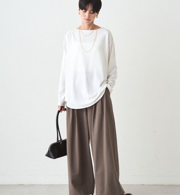  「TR3タックワイドパンツ」|チノ|