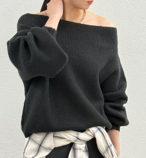  「オフショルニット」|ニット・セーター|