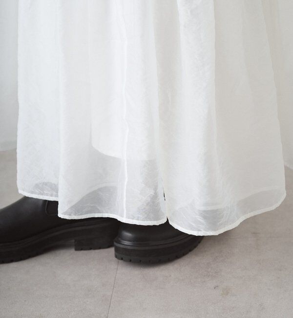  「オーガンジーティアードスカート」|スカート|